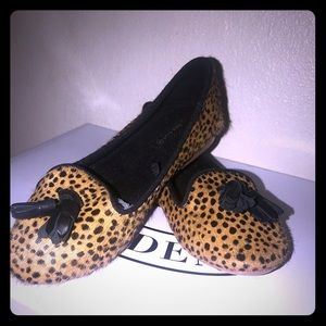 Zara toddler girls cheetah print flats size 26 NEW